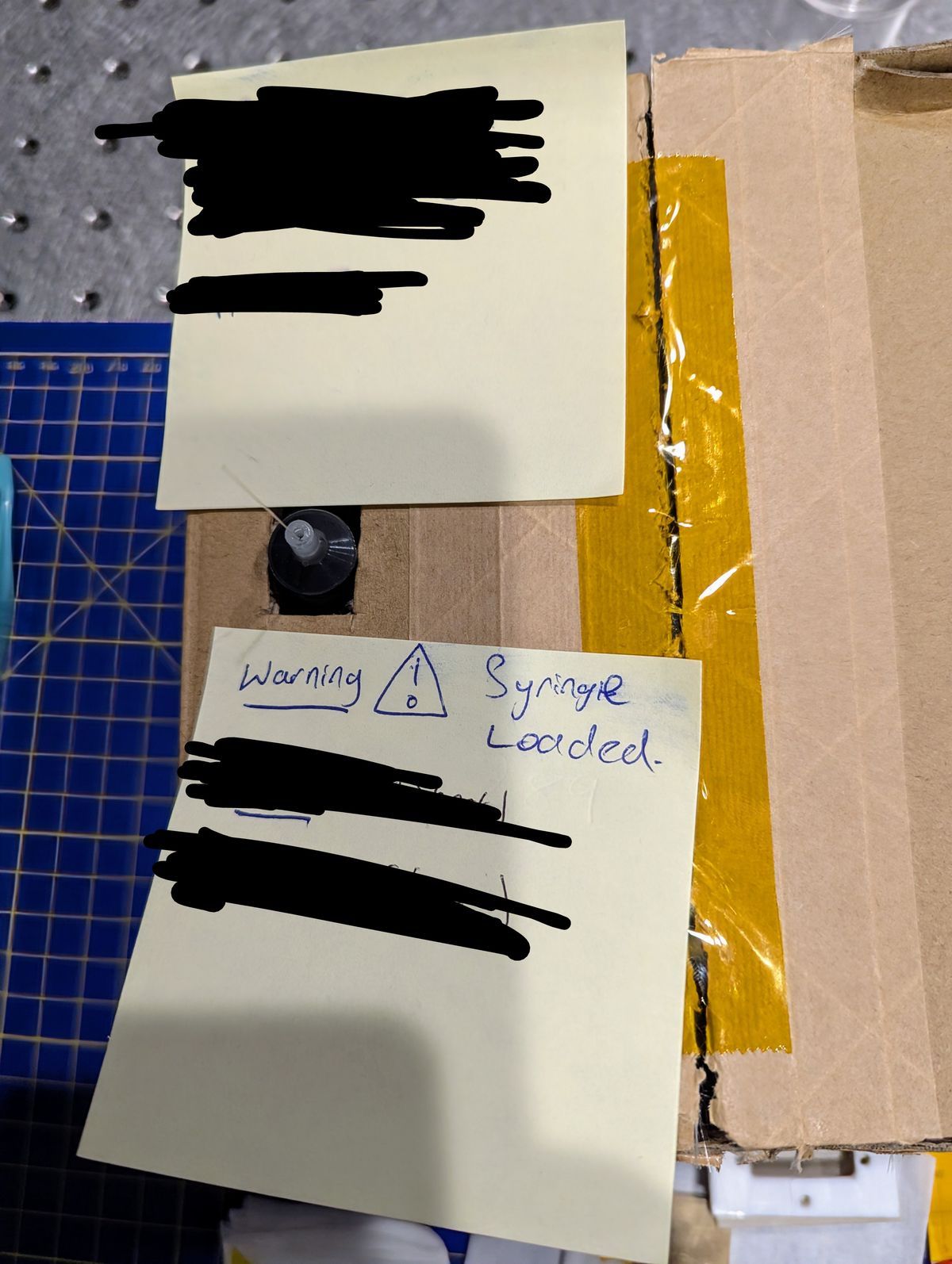 Syringe setup for fiber filling